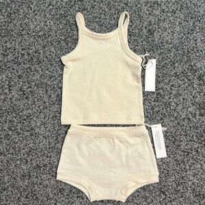 ARQ Baby Girl Cream Outfit Size 6-12 Months NWT